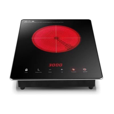 피에조 일렉트릭 세라믹 발화와 함께 220V 평면 상업용 인덕션 코커 2000w
