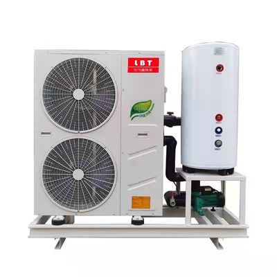벽에 장착 된 20kw 공기 소스 열 펌프 220v 전기 물 난방 샤워 탱크