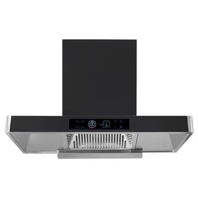벽에 장착 된 주방 섬 범위 후드 최상 흡수 및 2 * 1.5W LED 램프