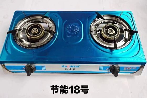 가정 부엌 테이블 가스 오븐 철 연소 가스 요리 오븐 2 연소 노즐과 연소