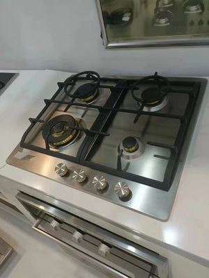 금속 손잡이 가구 스테인리스 스틸 링 2 번너 가스 요리 오븐 테이블 톱 오븐