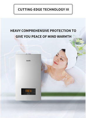 개인 폼 24KW 벽에 장착 된 가스 보일러 가정 난방 탱크 없는 즉각 가스 워터 히터