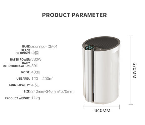 탈습 용량 30L 수직 가구 휴대용 에어컨 탈습기