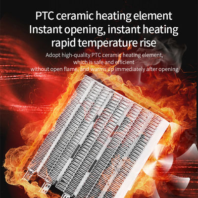 500W PTC 세라믹 전기 팬 휴대용 스마트 개인 미니 레트로 공간 히터 CE