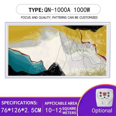 벽에 장착 1000W 탄소 크리스탈 전기 적외선 패널 히터 개인 곰팡이