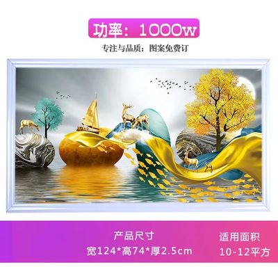 벽에 장착 1000W 탄소 크리스탈 전기 적외선 패널 히터 개인 곰팡이