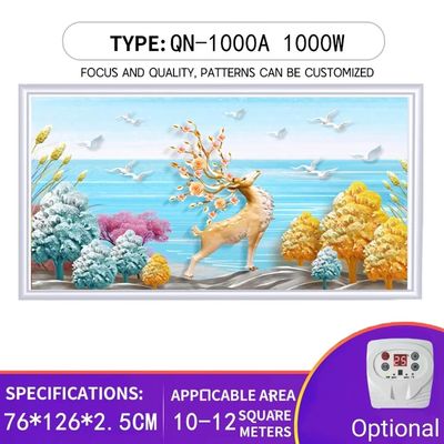 벽/상장 장착 1000W 전기 패널 CE 탄소 결정과 적외선 난방