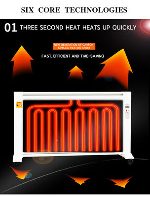 QN-2000 벽에 장착 된 탄소 섬유 적외선 환전 히터 2000W