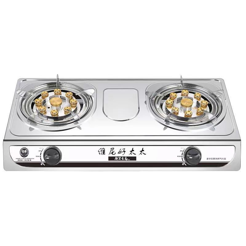 가정 부엌 테이블 가스 오븐 철 연소 가스 요리 오븐 2 연소 노즐과 연소