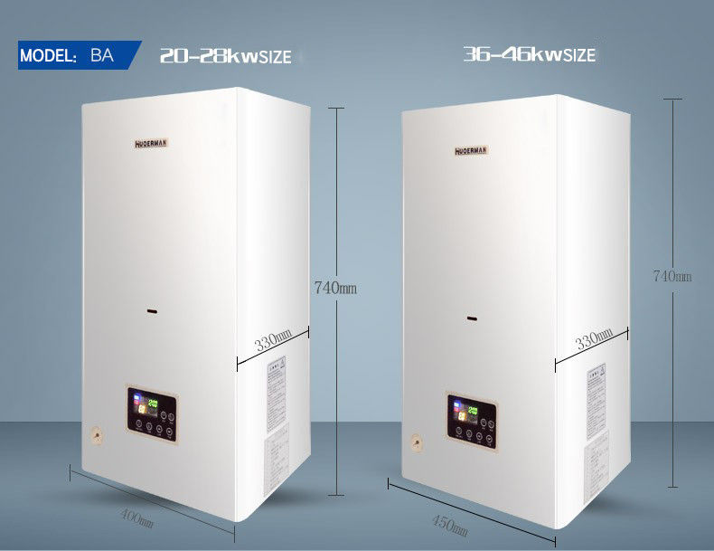 실크 스크린 프린팅 24000W 가스 벽에 장착 된 보일러